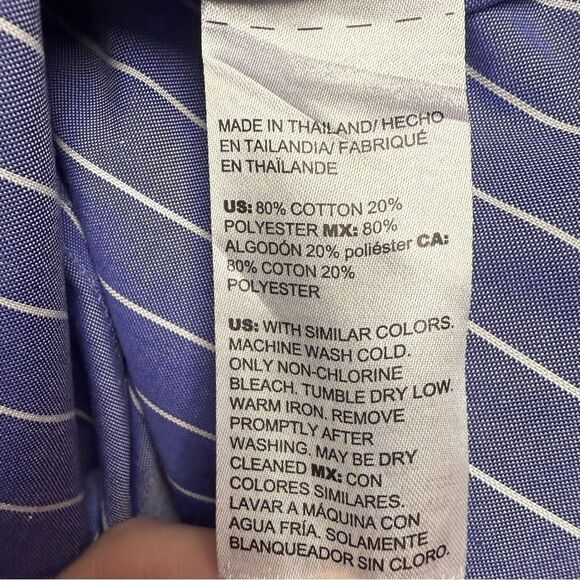 Chico's Blue and White Striped Shirt - Picture 10 of 10